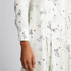 Gabriela Hearst White Printed Midi Dress- NEVER WORN!